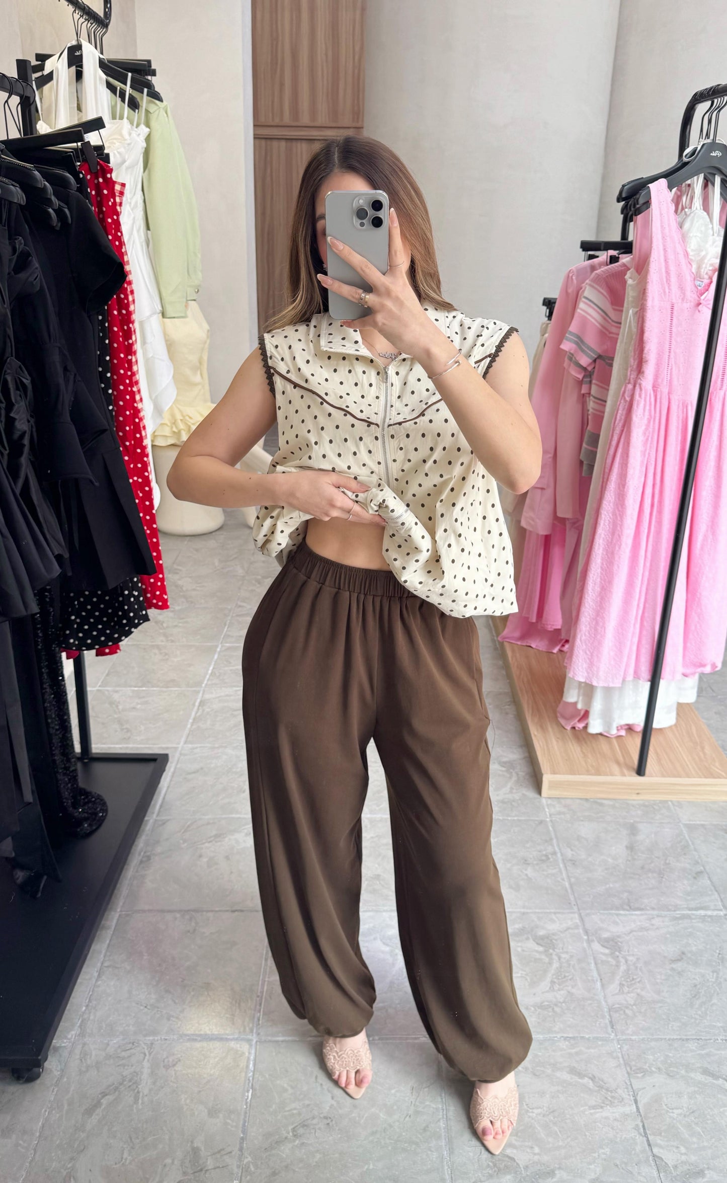 Conjunto Dot Brown
