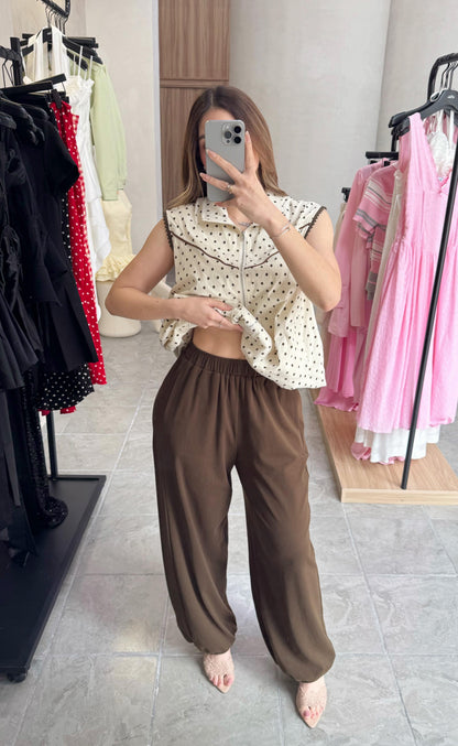 Conjunto Dot Brown