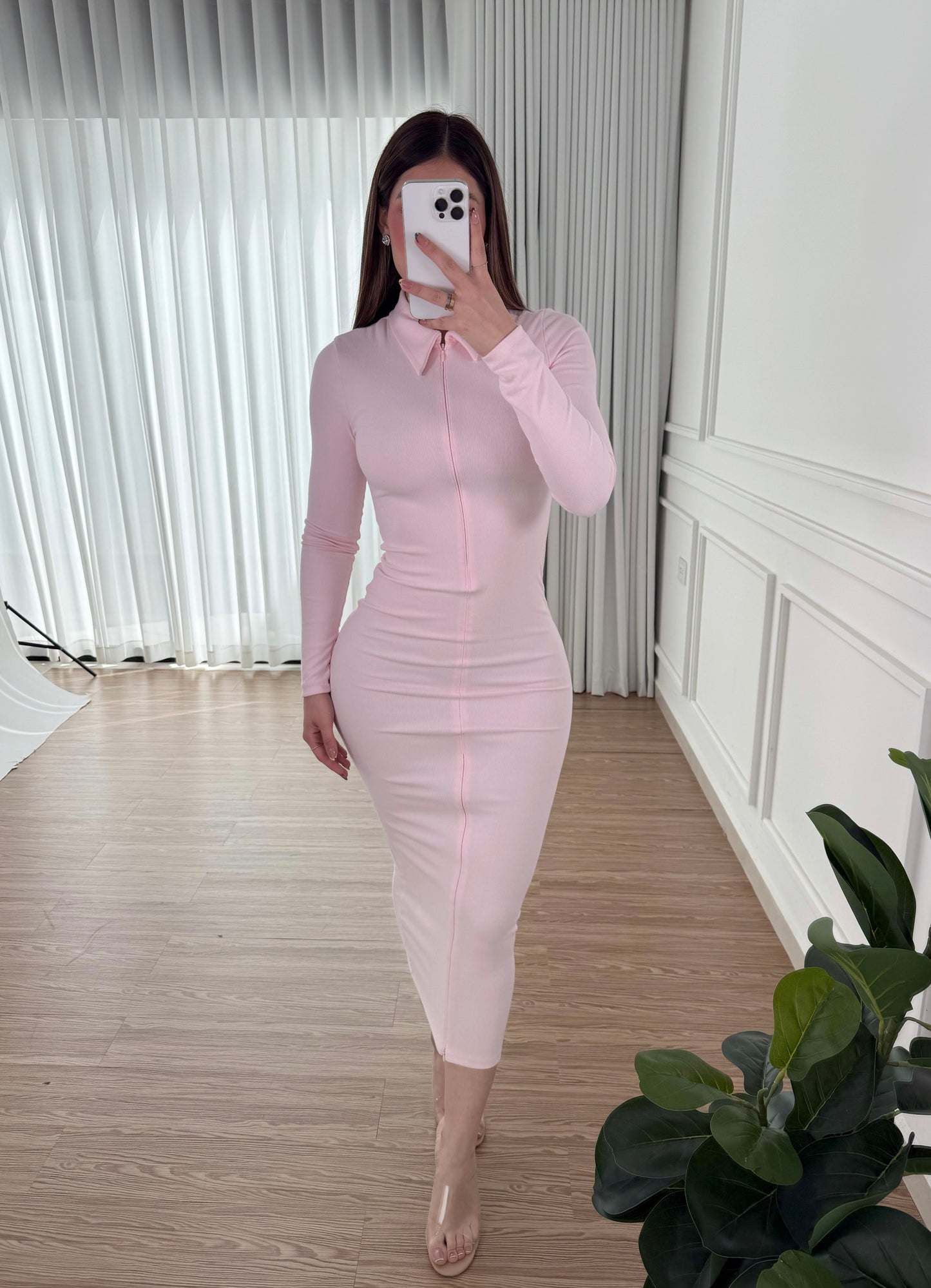 Vestido Zipper Pink