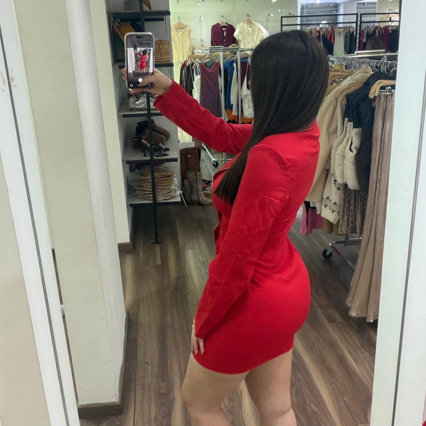 Vestido Blazer Rojo