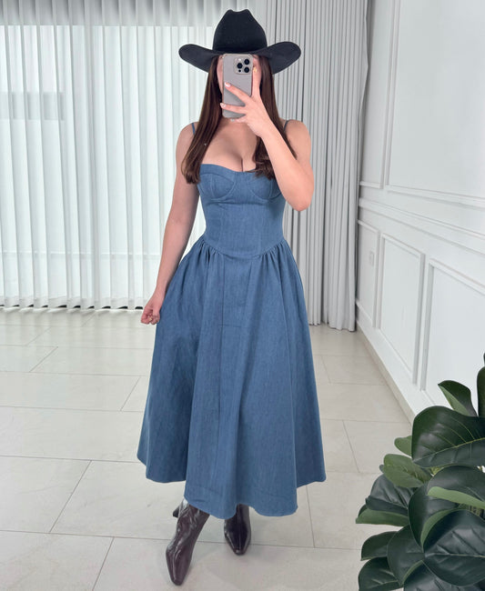 Vestido Vintage Denim