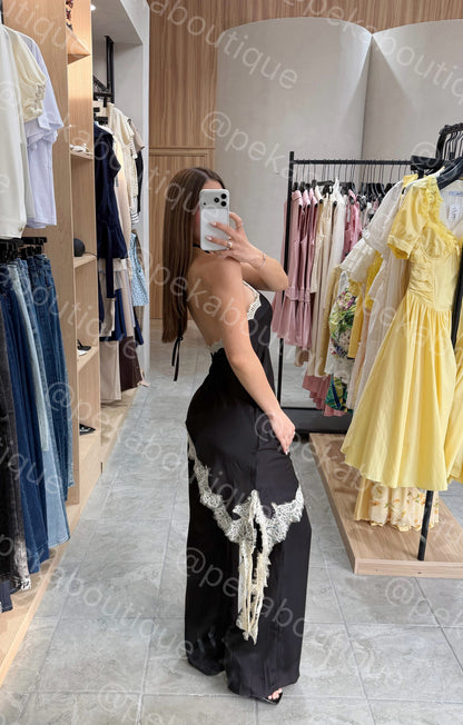 Jumpsuit Satin Black