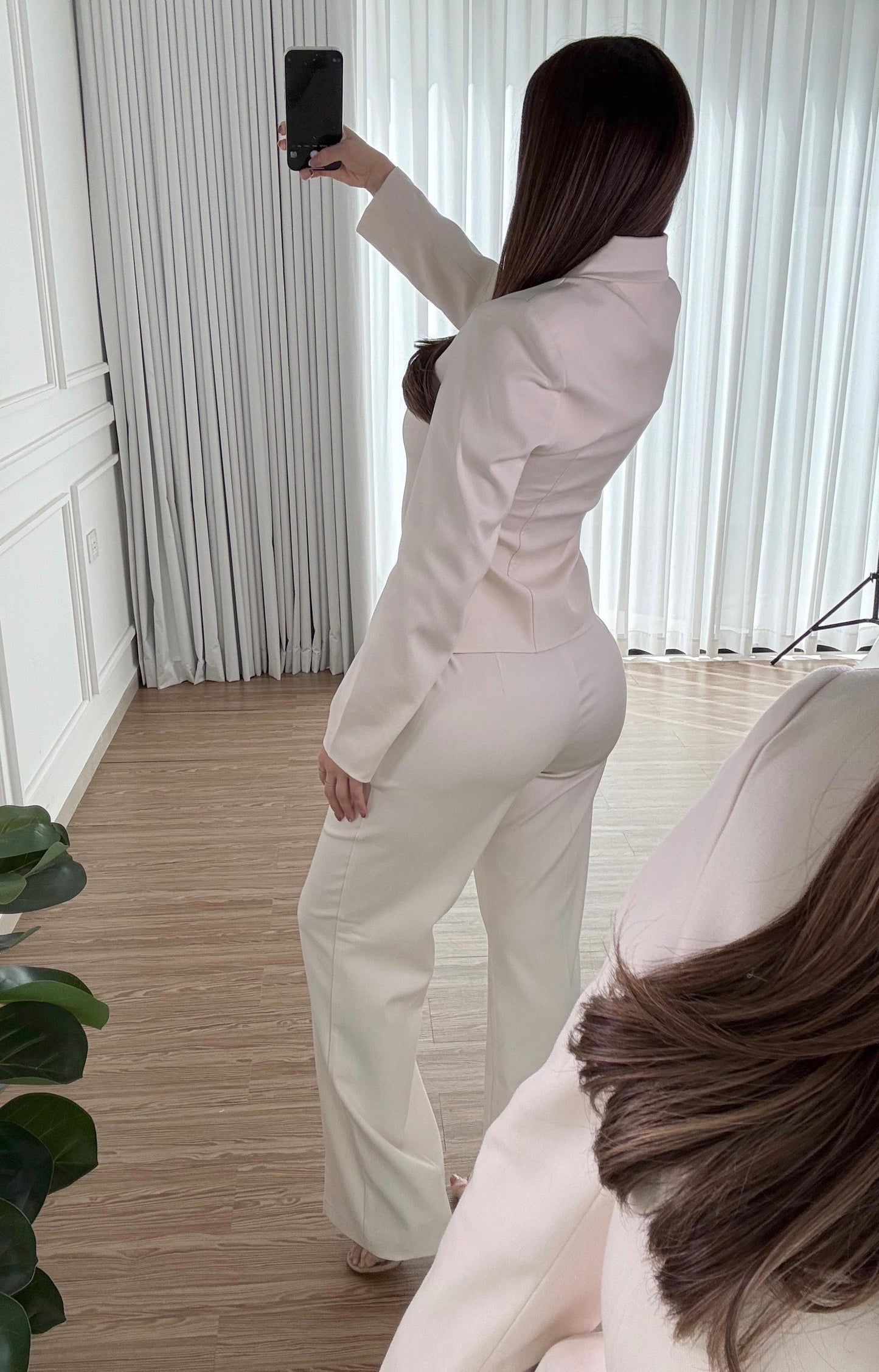 Conjunto Zip Cream