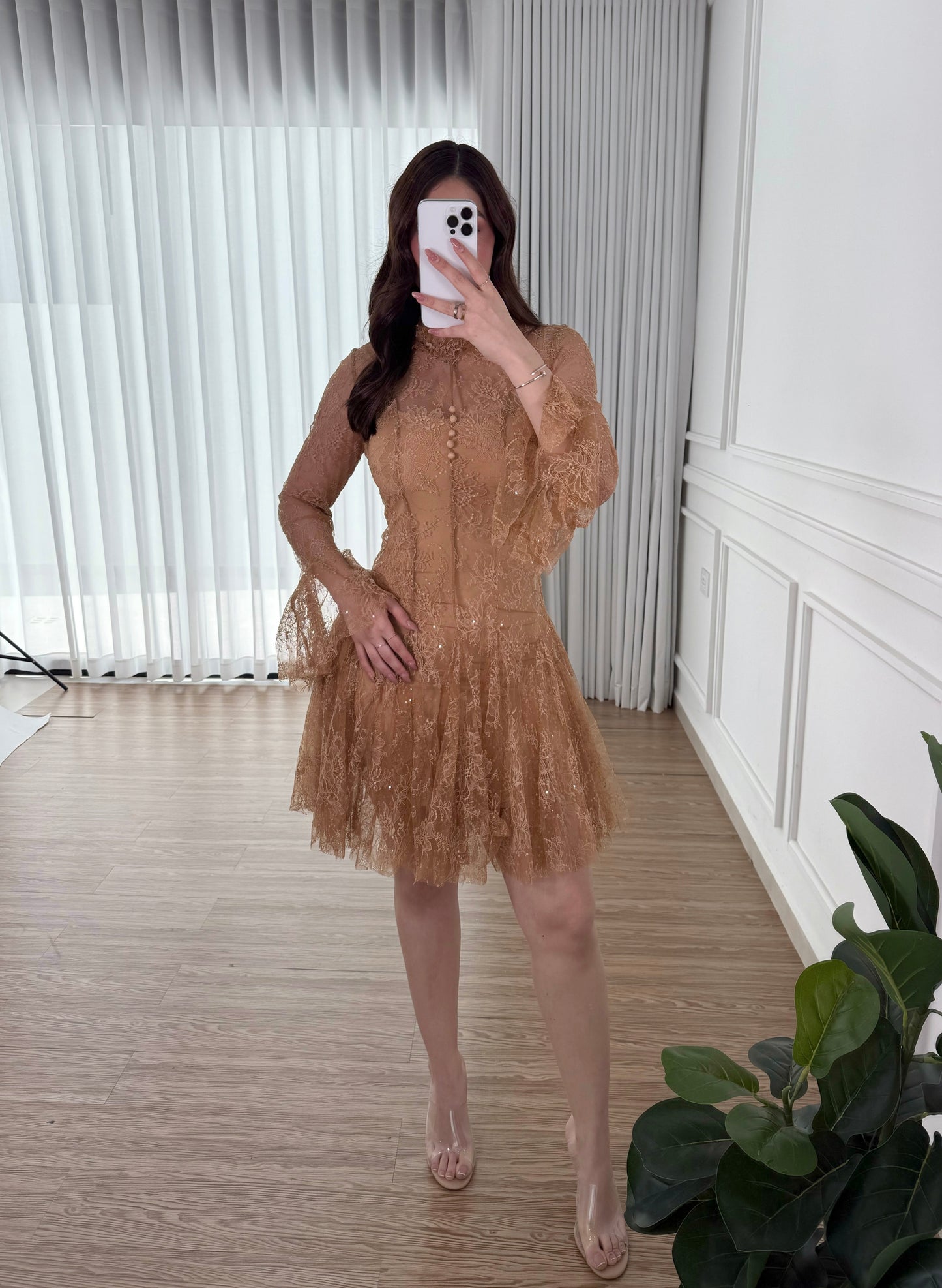 Vestido Victorian Camel