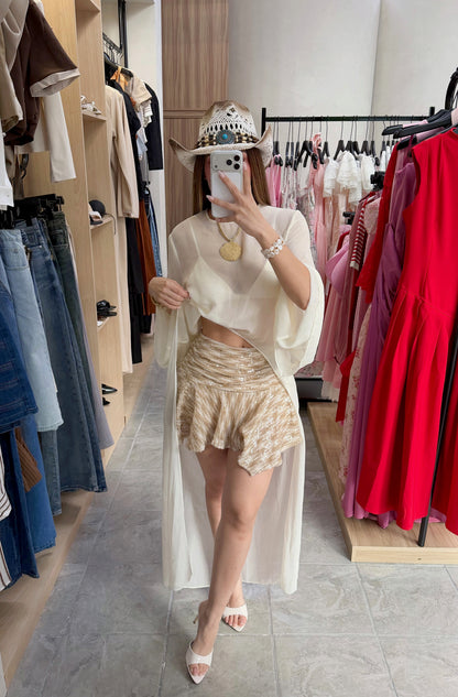 Blusa + Bralette Sheer