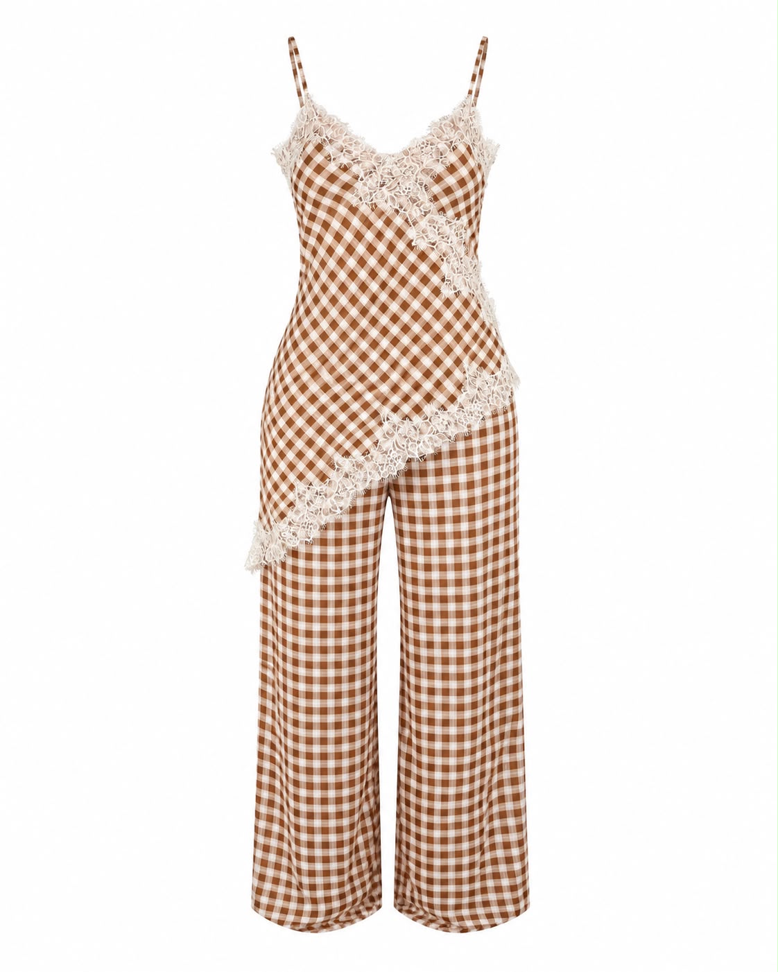 Conjunto Gingham Brown