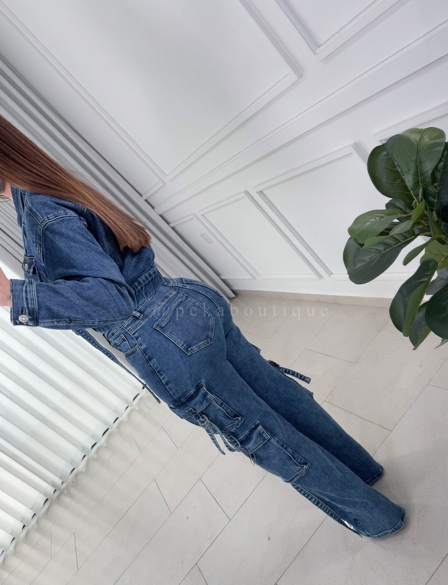 Pantalón Cargo Denim
