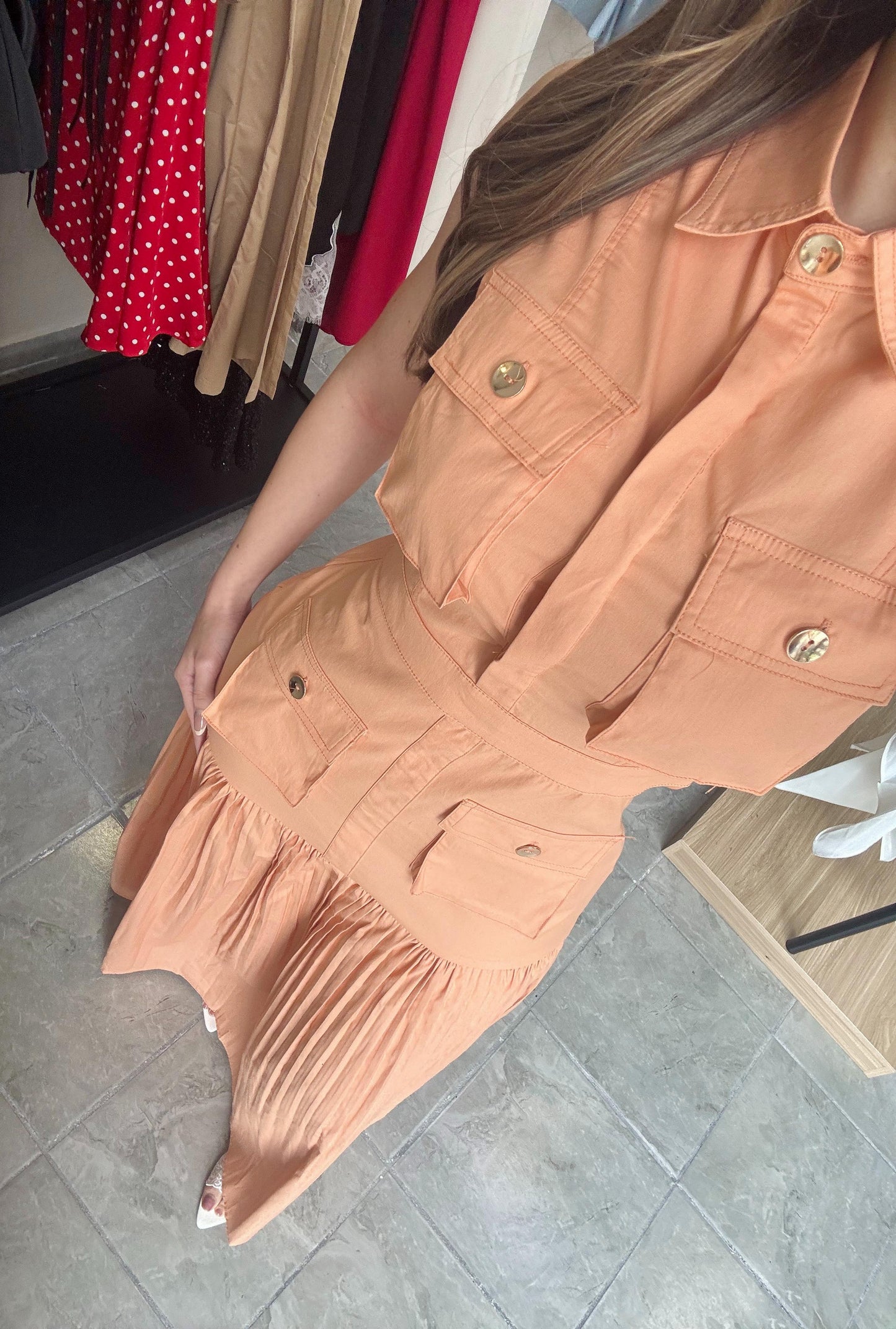 Vestido Safari Orange