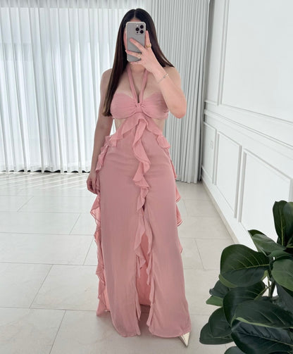 Vestido Flutter Pink