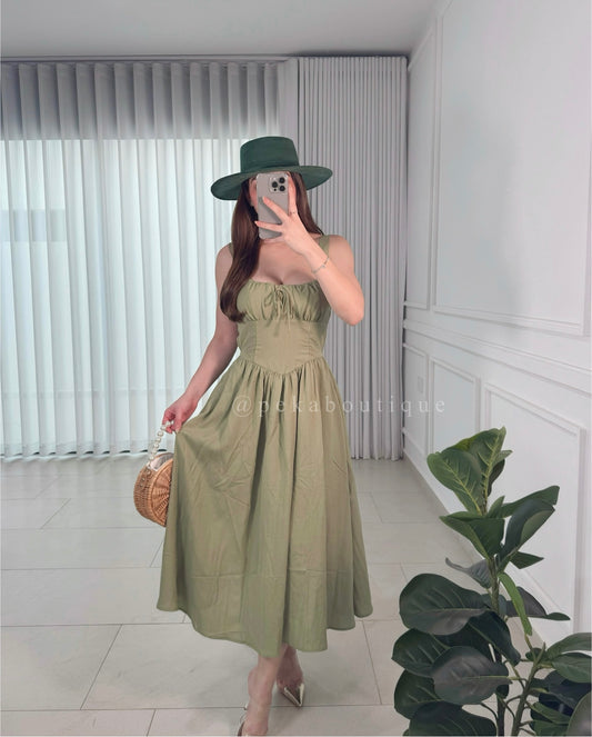 Vestido Bustier Olive