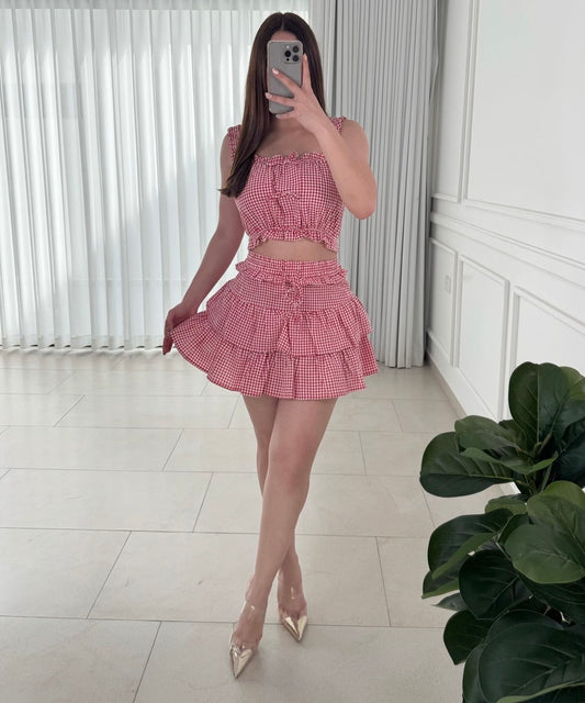 Conjunto Fleur Red