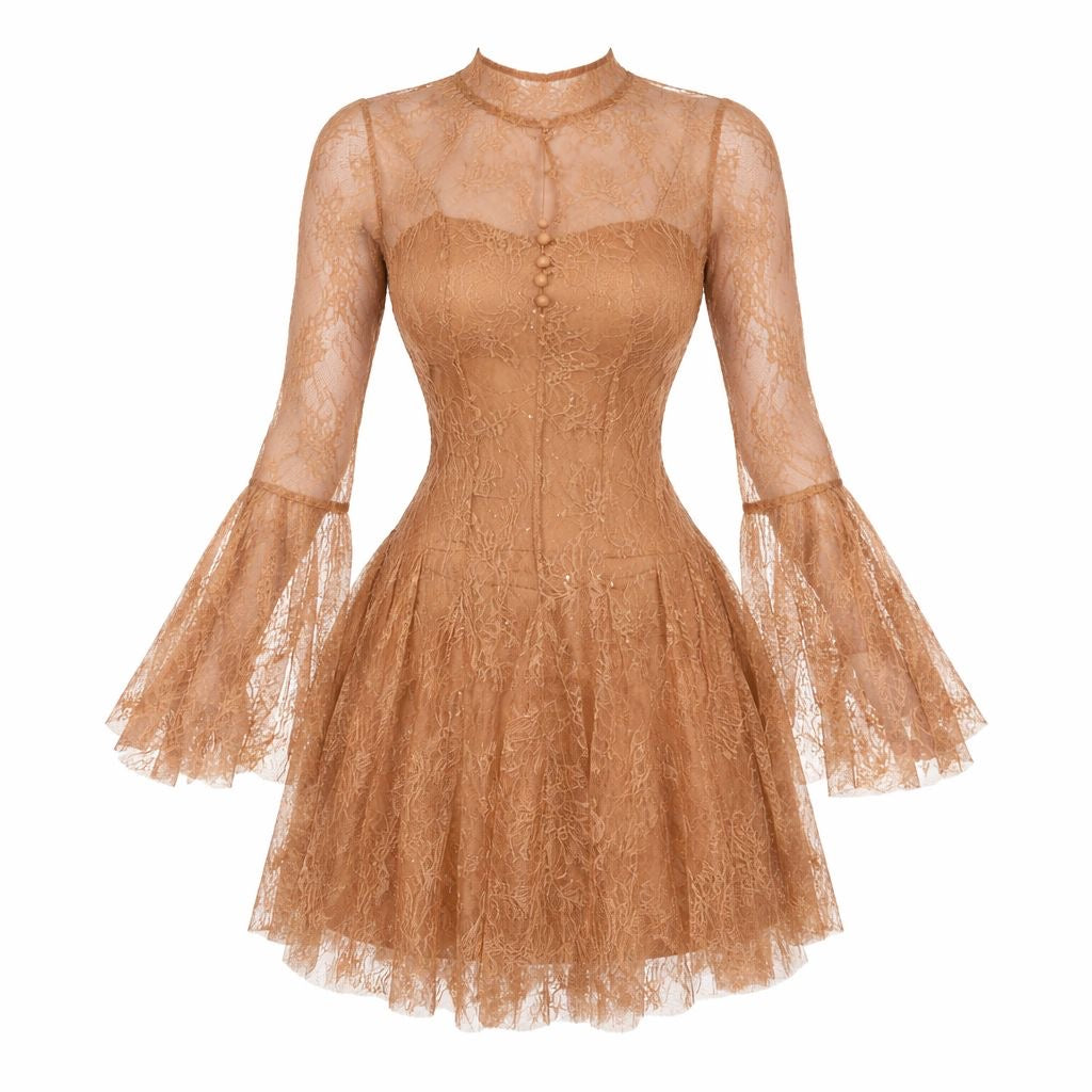 Vestido Victorian Camel