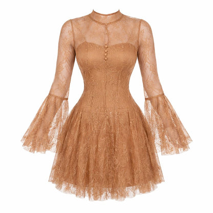 Vestido Victorian Camel