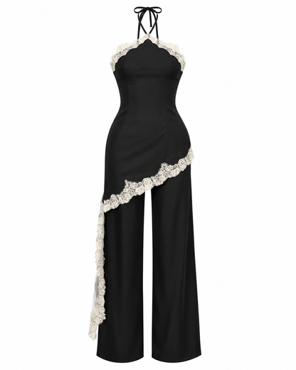 Jumpsuit Satin Black