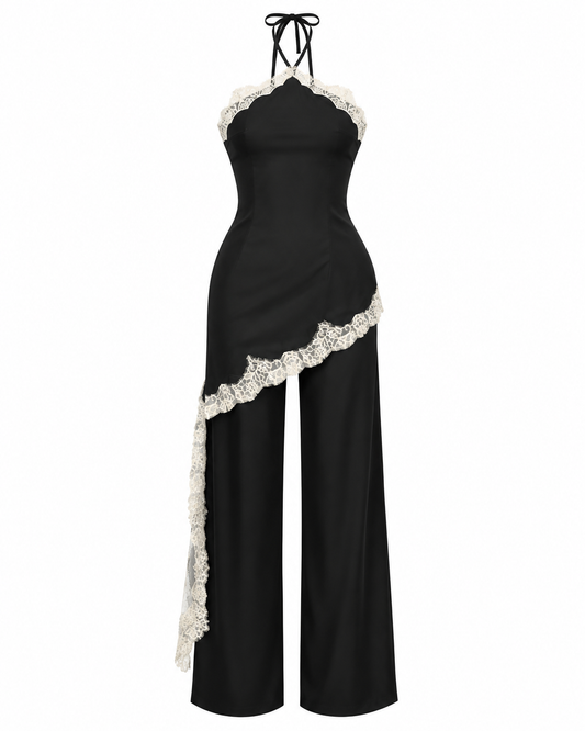 Jumpsuit Satin Black