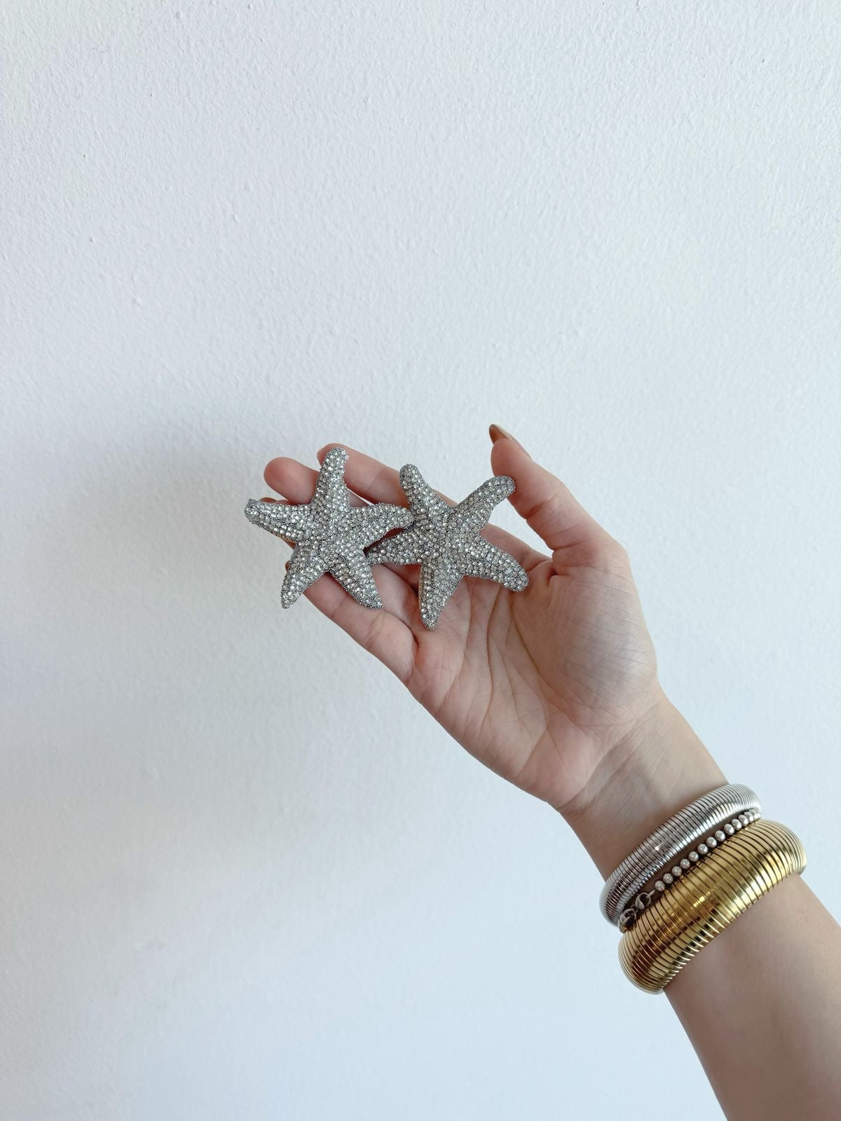 Aretes Starfish Silver