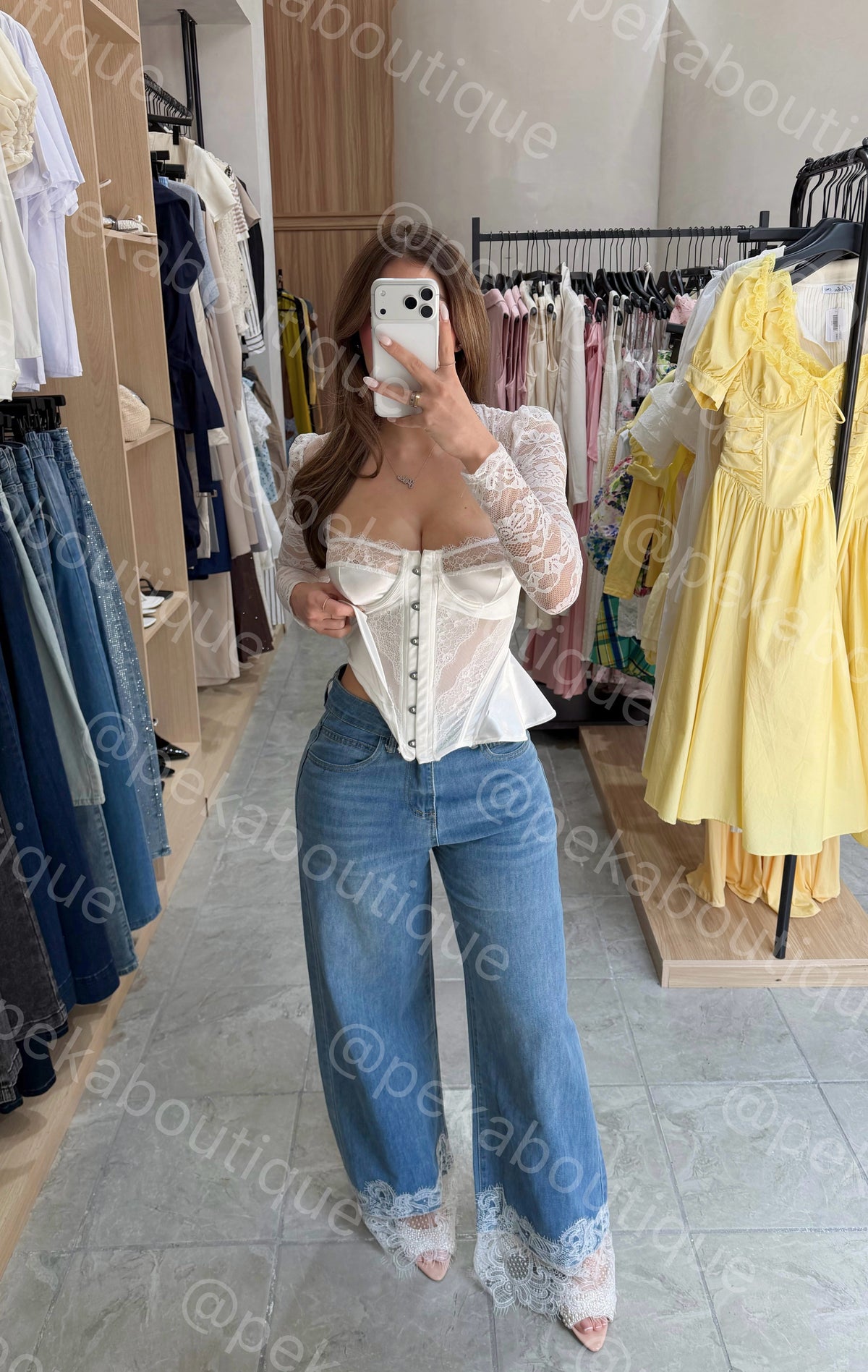 Pantalón White Lace