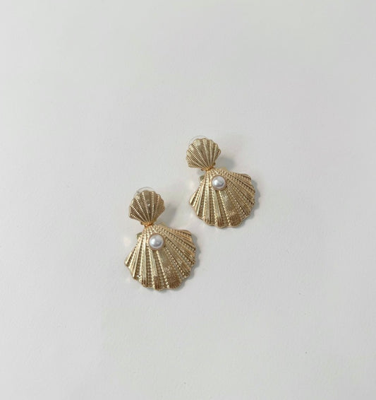 Aretes Golden Shell