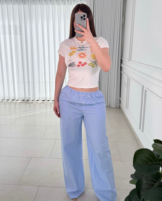 Pantalón Stripe Blue
