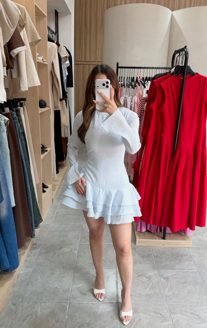 Vestido Petal Blue