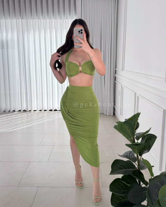 Conjunto Charm Olive