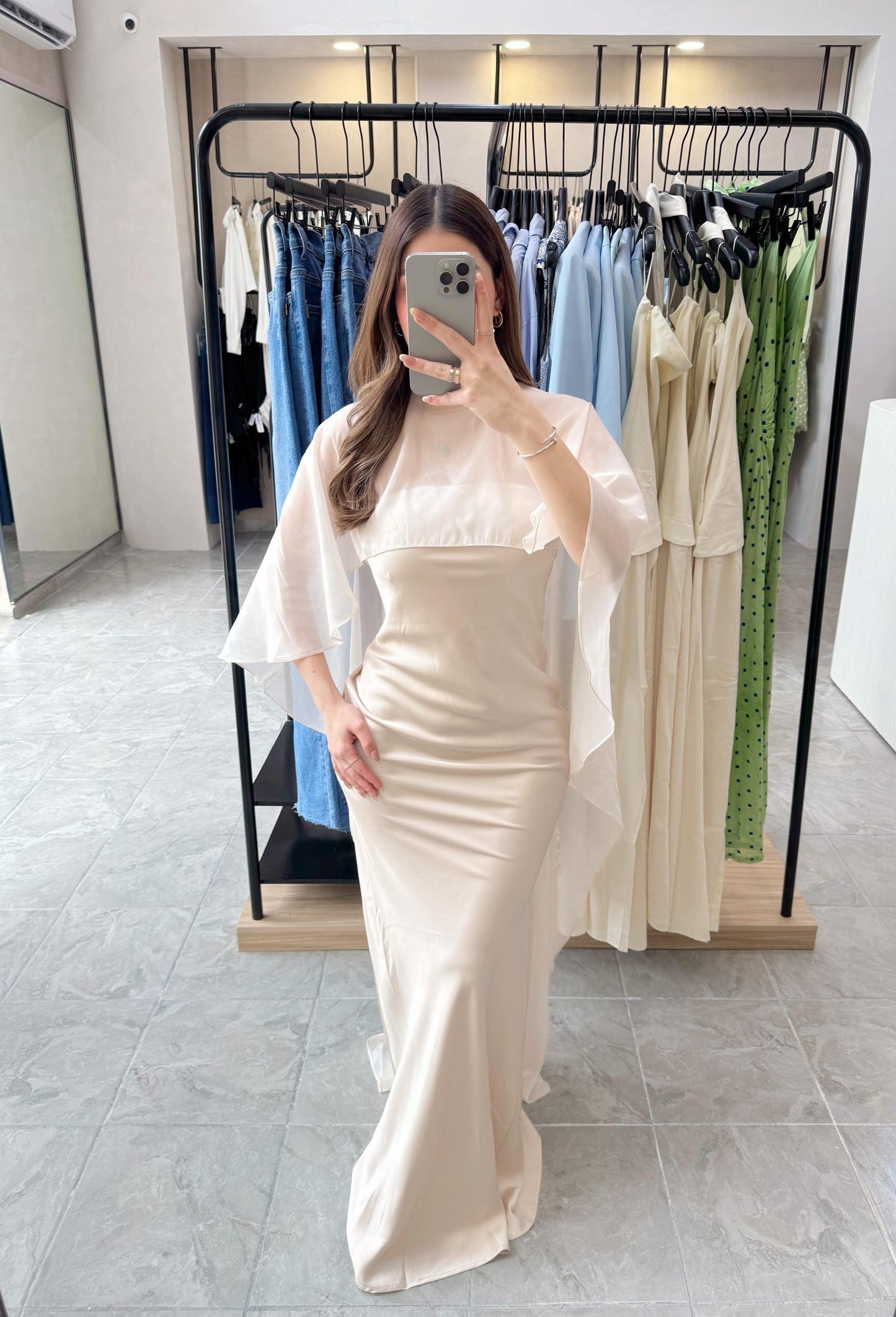 Vestido Majestic Champagne