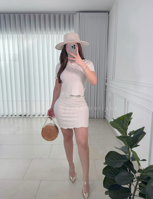 Conjunto Waves White