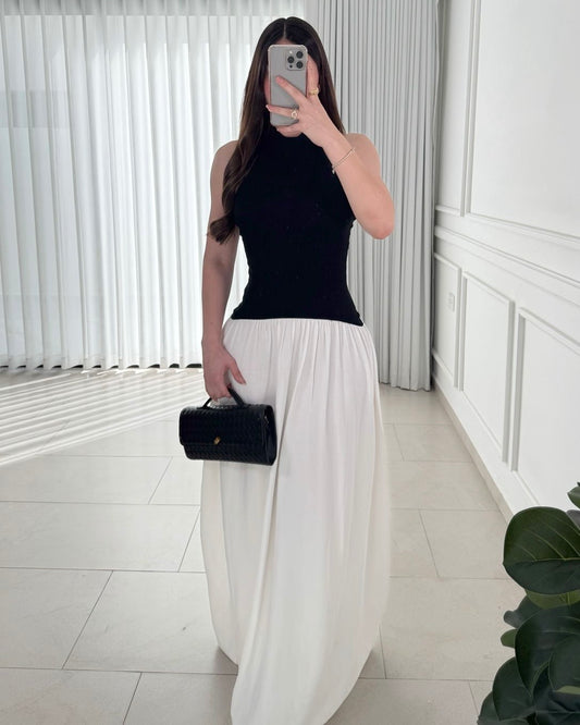 Vestido Contrast
