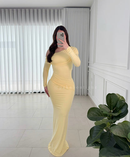 Vestido Shoulder Yellow