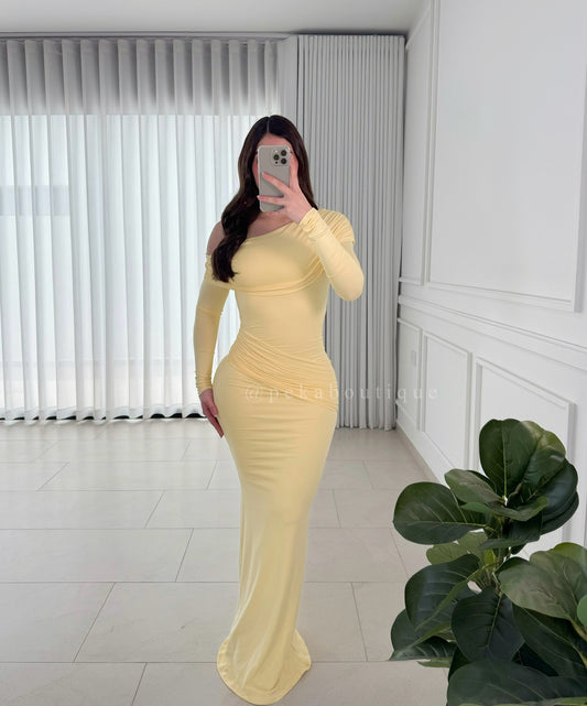 Vestido Shoulder Yellow