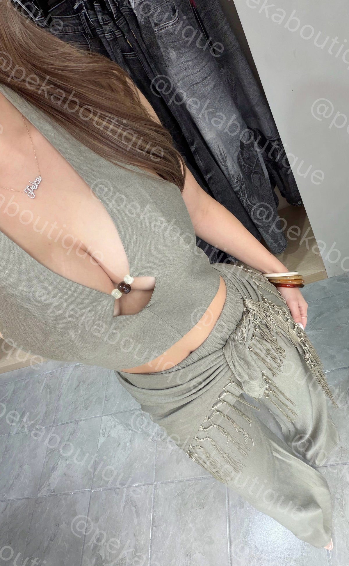 Conjunto Fringe Olive