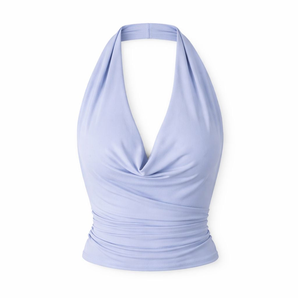 Top Halter Blue – Peka Boutique