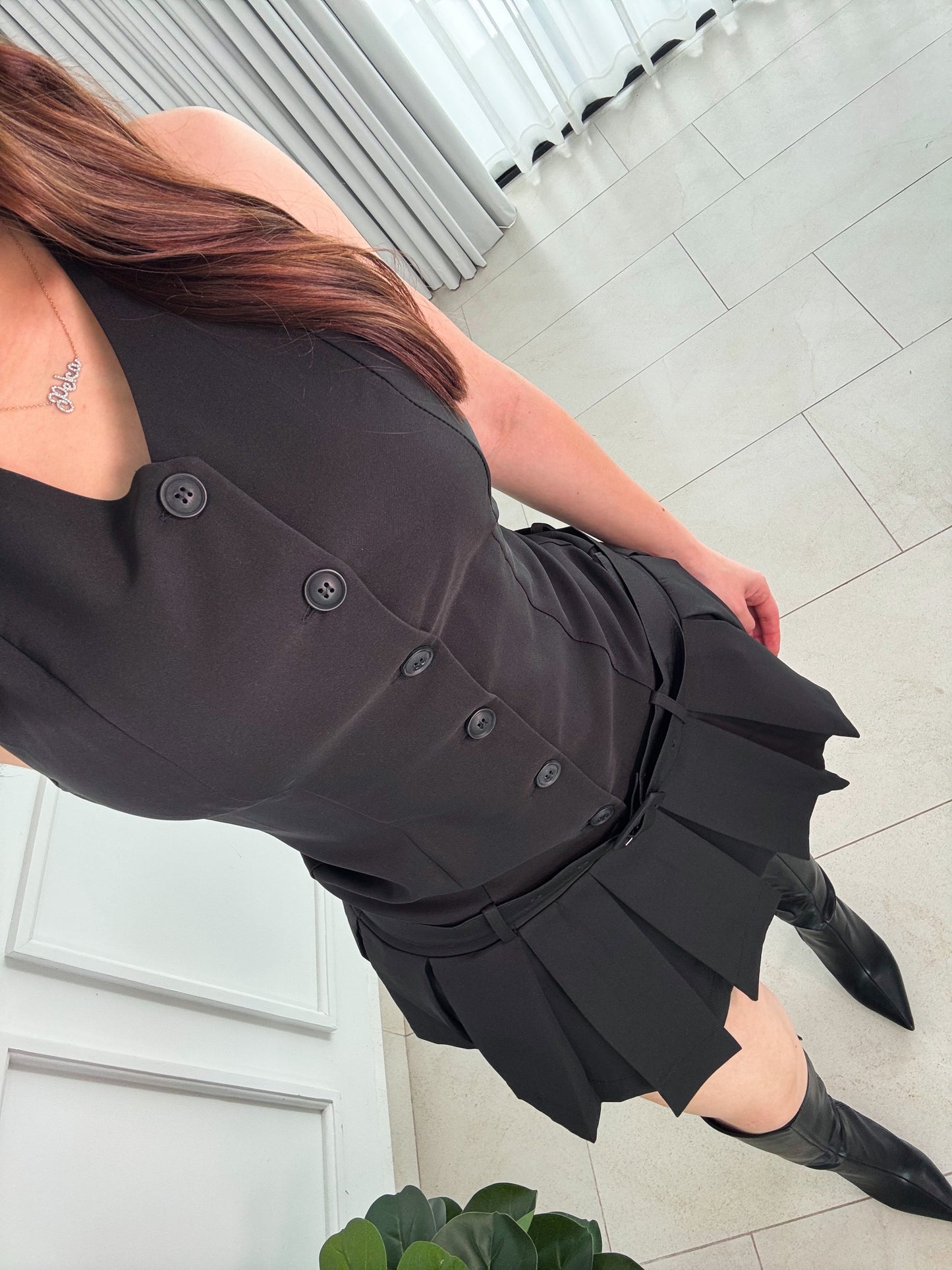 Vestido Tailored Black