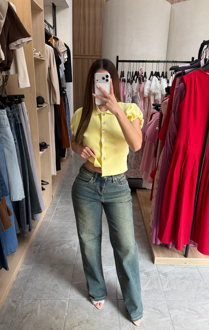 Blusa Bomber Yellow