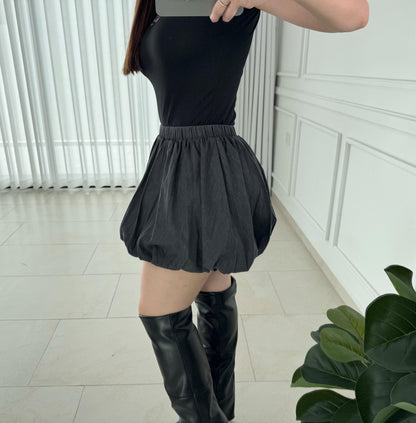 Falda Bubble Charcoal