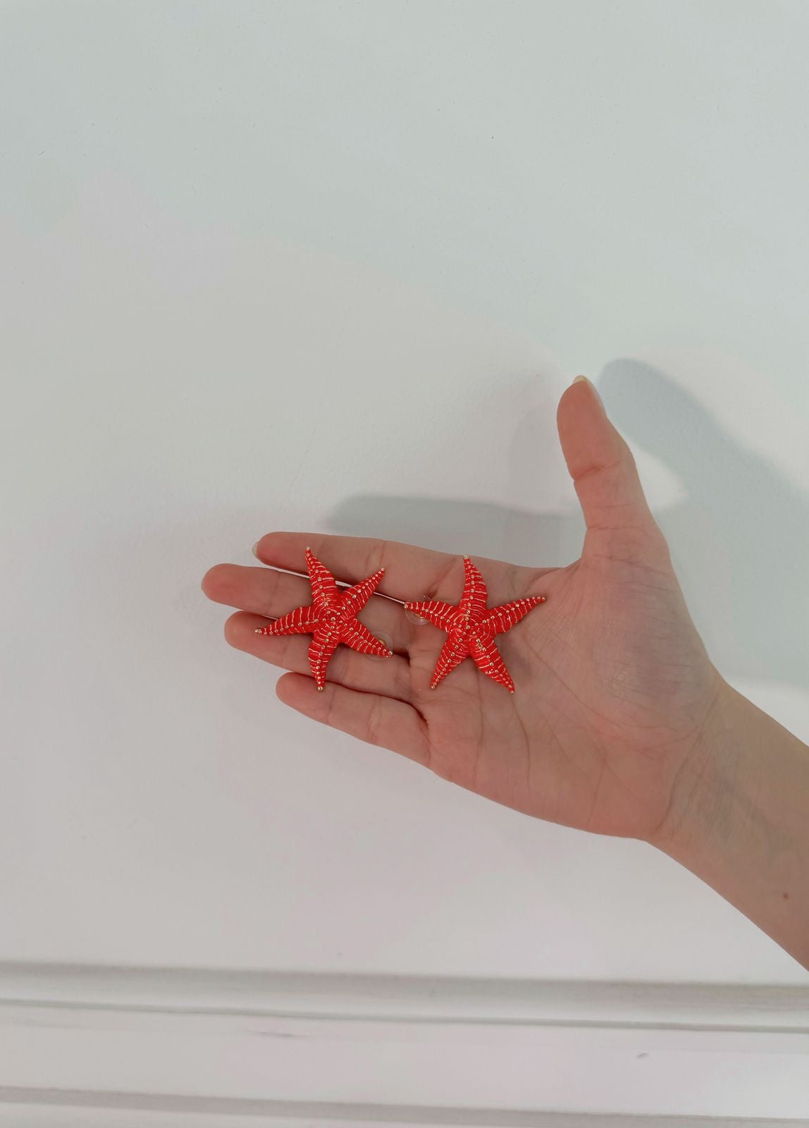 Aretes Starfish Red