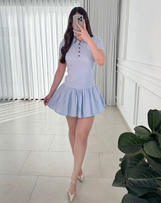 Vestido Cotton Blue