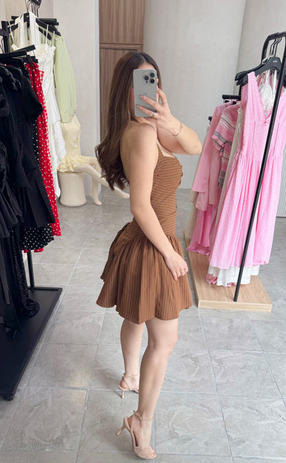 Vestido Oxford Brown