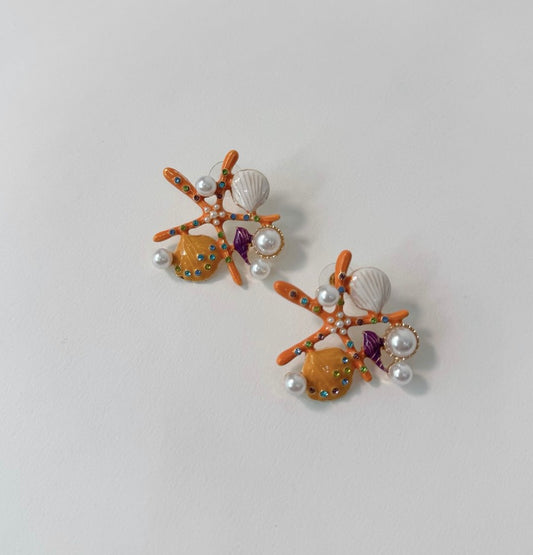 Aretes Orange Star