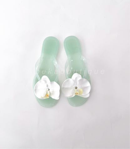 Sandalias Orquídea Verdes