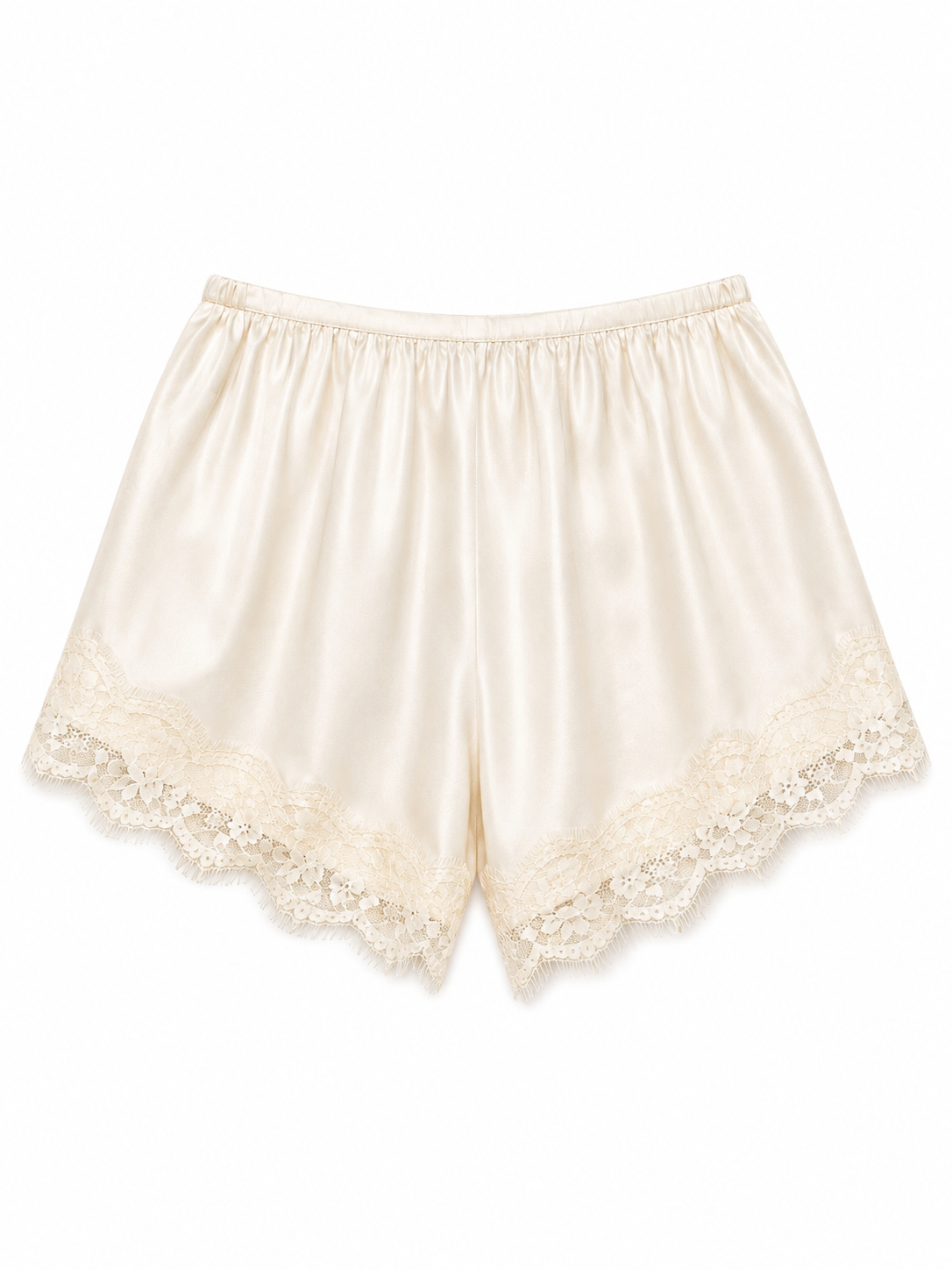 Short Satin Cream