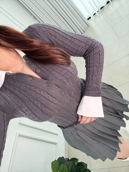 Blusa Knit Charcoal