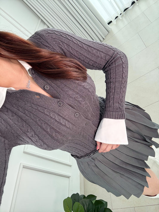 Blusa Knit Charcoal