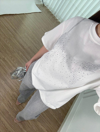 Blusa Rhinestone White