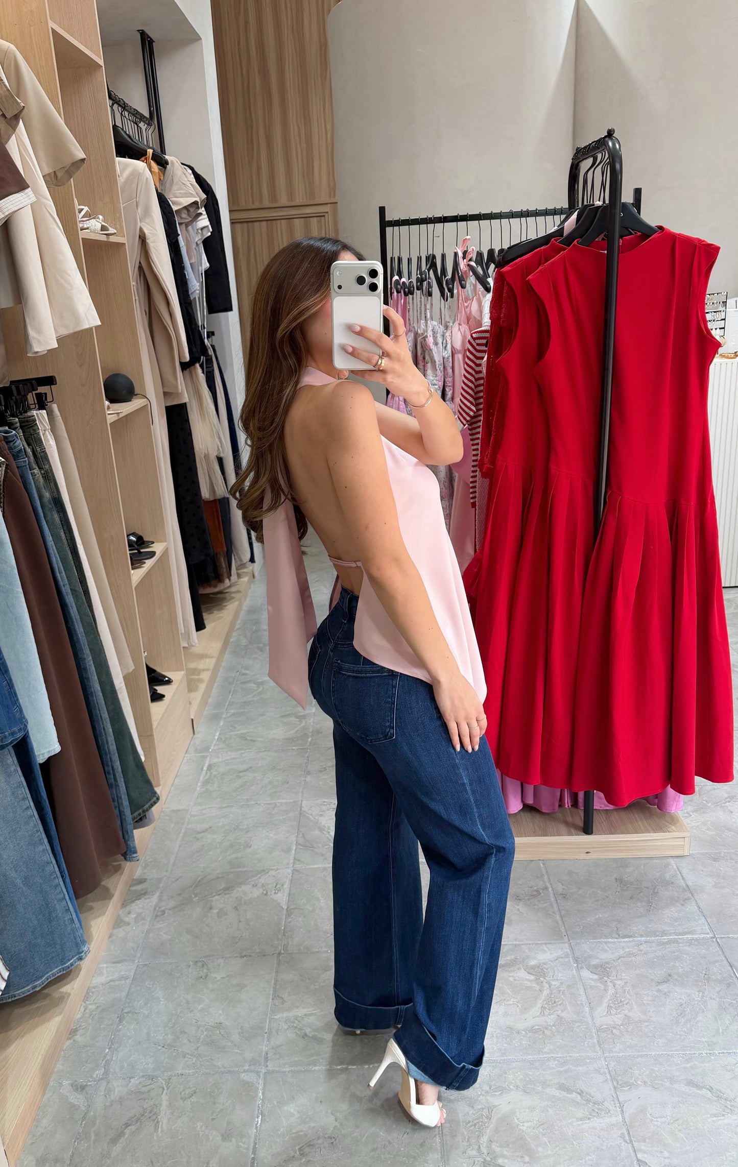 Top Backless Pink