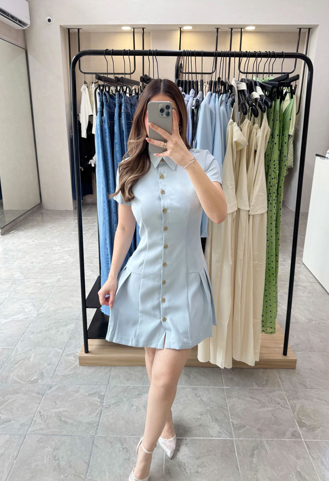 Vestido Charm Blue