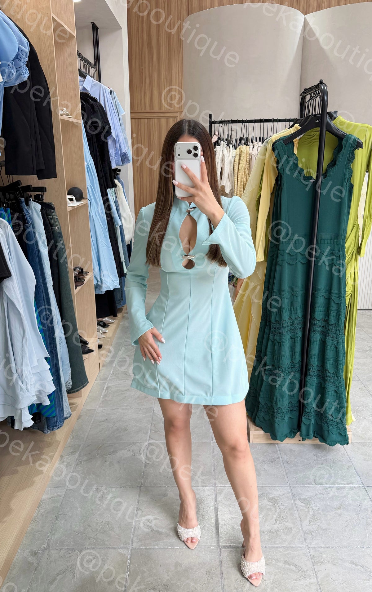 Vestido Slit Blue