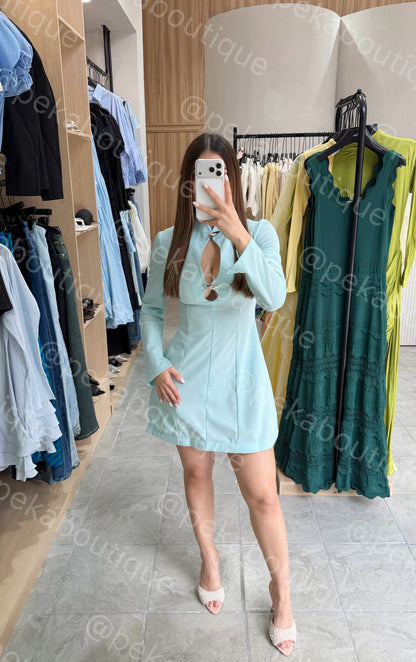 Vestido Slit Blue
