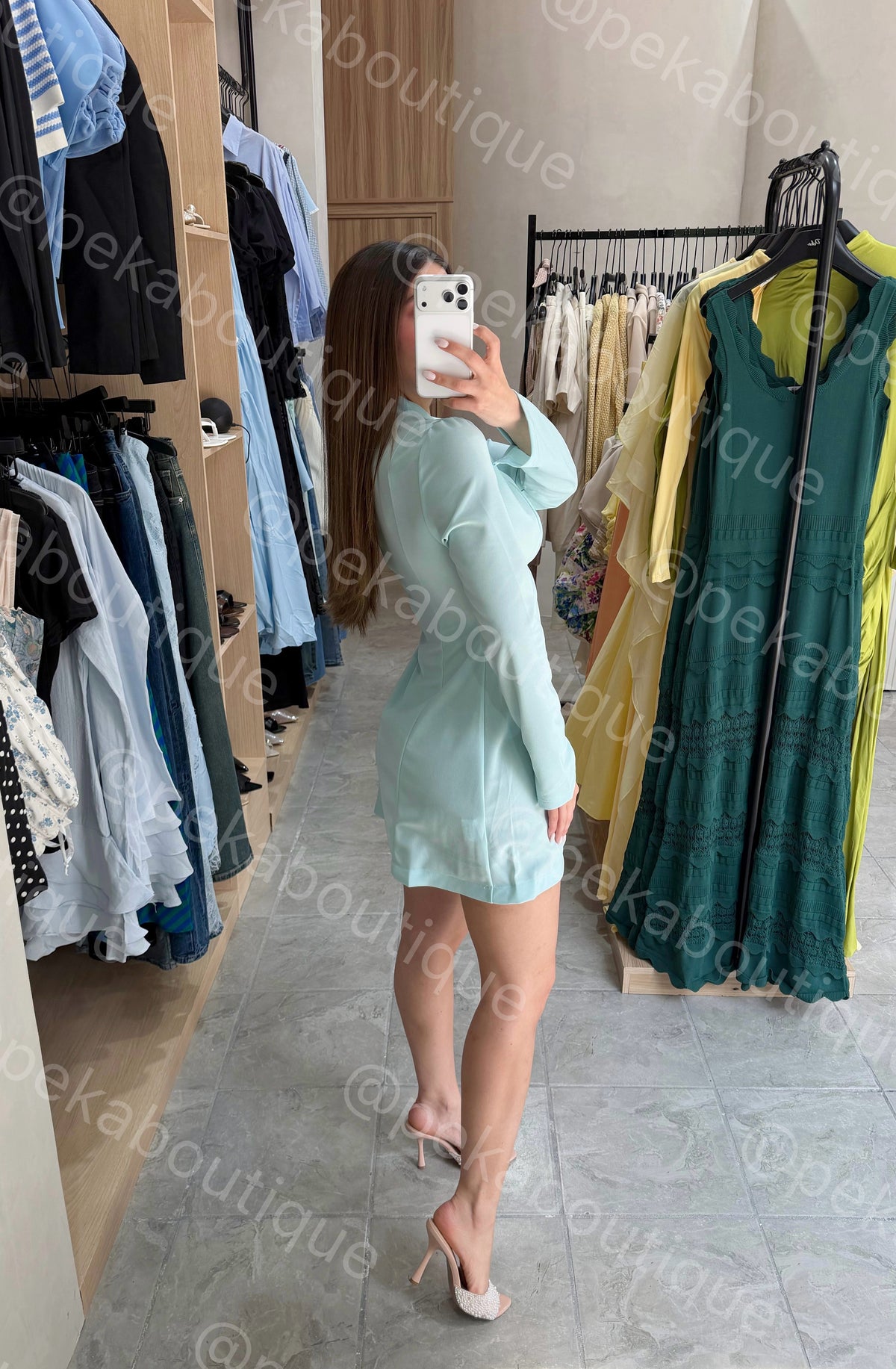 Vestido Slit Blue