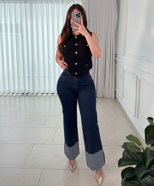 Pantalón Folded Denim